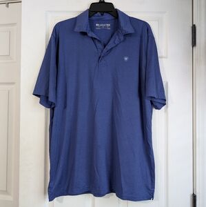 Ariat VenTek Men's Blue Polo Shirt Size L